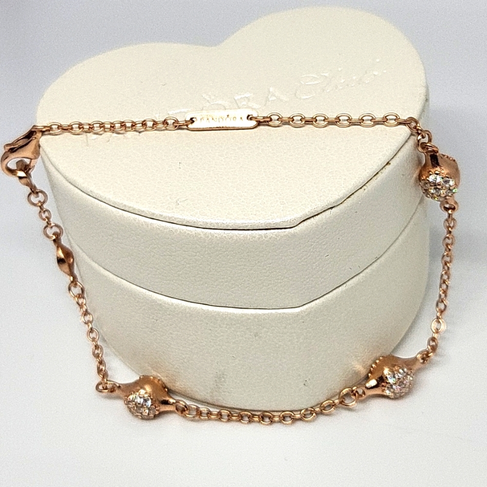 Pandora bracelet rose gold